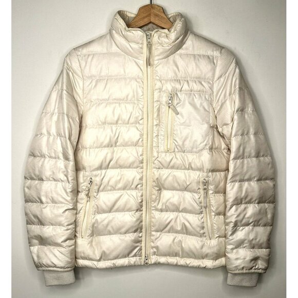 J.Crew Womens Puffer Jacket Down Filled Lightweight B3903 Ivory Size X-Small - Picture 1 of 14